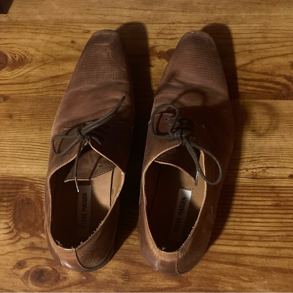 STEVE MADDEN DRESS SHOES SIZE 9 MENS BROWN - Picture 3 of 6